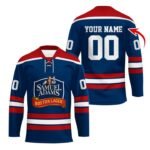 Personalized Samuel Adams Color Stripe Hockey Jersey