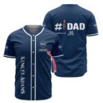 Personalized Samuel Adams Happy Father's Day Baseball Jersey