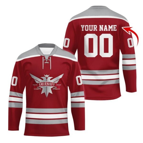 Personalized Smirnoff Color Stripe Hockey Jersey