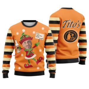 Personalized Tito's Make Christmas Drunk Again Ugly Sweater