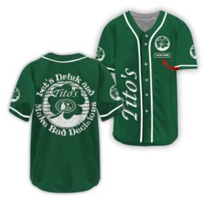 Personalized Tito's St Patrick's Day Baseball Jersey