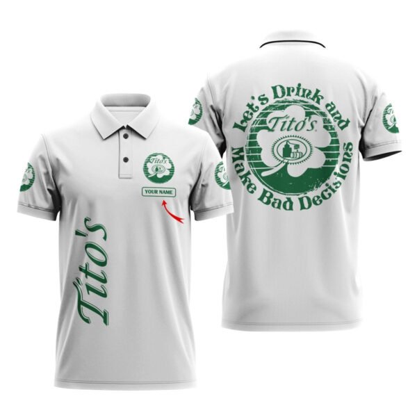 Personalized Tito's St Patrick's Day Polo Shirt