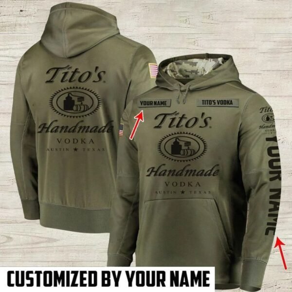 Personalized Tito's USA Flag Hoodie