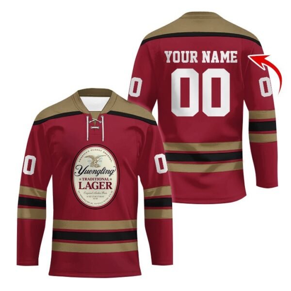 Personalized Yuengling Color Stripe Hockey Jersey