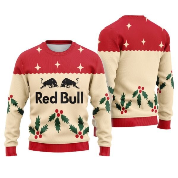 Red Bull Chrismas Cherry Ugly Sweater