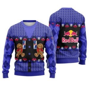 Red Bull Christmas Gingerbread Ugly Sweater