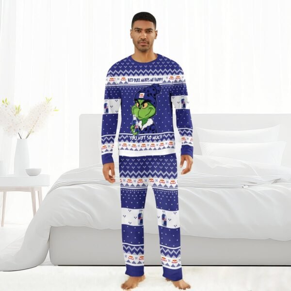 Red Bull Make Grinch Happy Family Pajamas Set