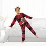 Red Bull Santa Grinch Family Pajamas Set