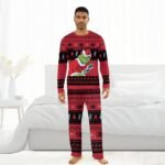 Red Bull Santa Grinch Family Pajamas Set