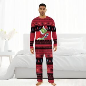 Red Bull Santa Grinch Family Pajamas Set - Flexiquor.com