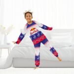 Red Bull Winter Reindeer Family Pajamas Set