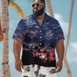 Samuel Adams Sunset Men's Plus Size Hawaiian Shirt