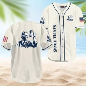 Samuel Adams USA Flag Baseball Jersey