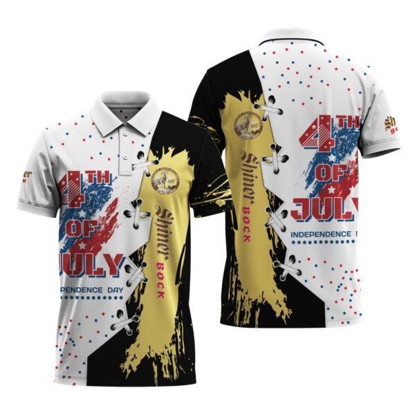 Shiner Bock Celebrates The 4th Of July Polo Shirt