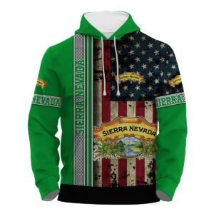 Sierra Nevada Stainless Steel American Flag Hoodie & Zip Hoodie - Flexiquor.com
