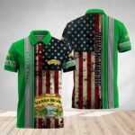 Sierra Nevada Stainless Steel American Flag Polo Shirt