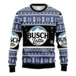 Snowflakes Busch Latte Christmas Ugly Sweater