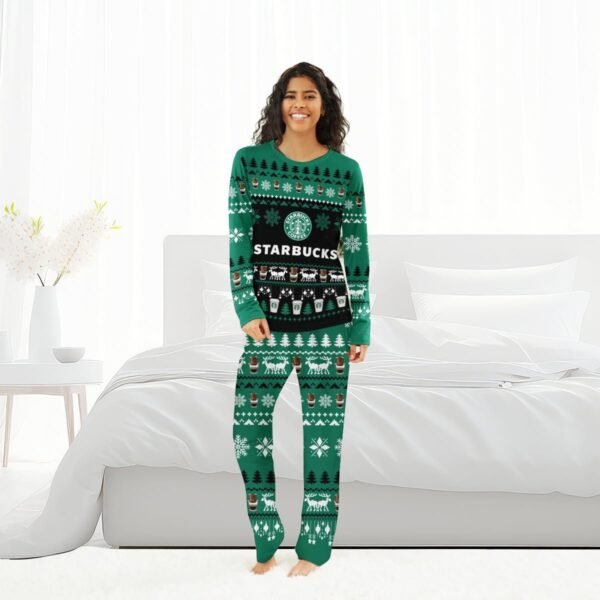 Starbucks Christmas Scenes Family Pajamas Set