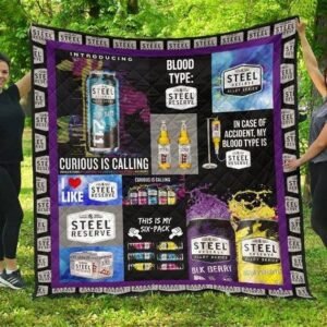 Steel Reserve Blood Type Flannel Blanket