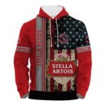 Stella Artois Stainless Steel American Flag Hoodie & Zip Hoodie