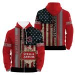 Stella Artois Stainless Steel American Flag Hoodie & Zip Hoodie