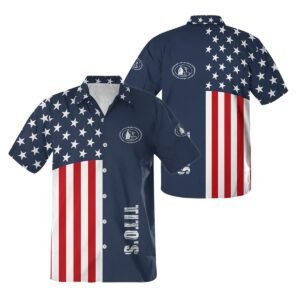 Tito's America Flag Button Shirt