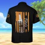 Tito's American Flag Men's Plus Size Polo Shirt