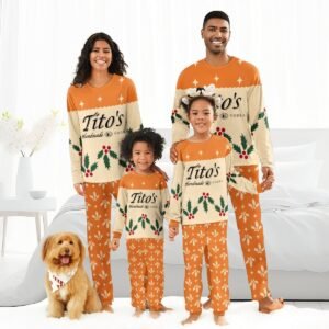 Tito's Christmas Cherry Family Pajamas Set