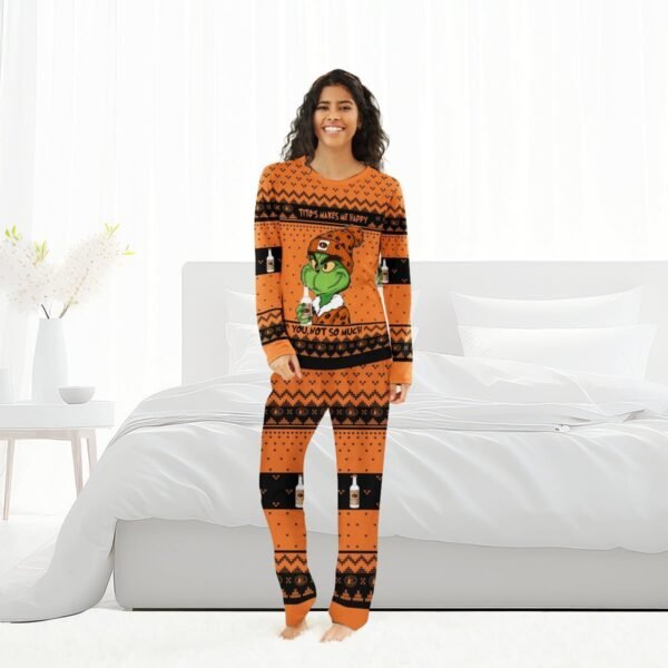 Tito's Make Grinch Happy Family Pajamas Set