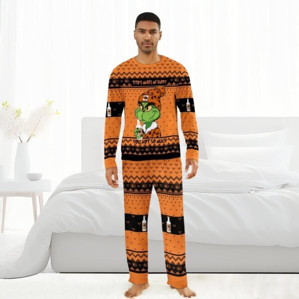 Tito's Make Grinch Happy Family Pajamas Set