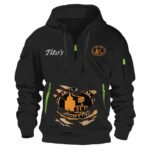 Tito's Scratches Marks Quarter Zip Hooded Sweatshirt