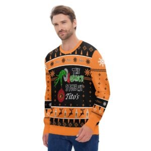 Tito's The Grinch Stole Ugly Sweater - Flexiquor.com