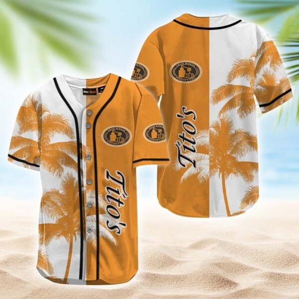 Tito's Tropical Coconut Tree Baseball Jersey