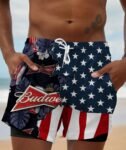 Tropical America Budweiser Compression Liner Swim Trunks