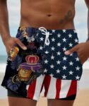 Tropical America Crown Royal Compression Liner Swim Trunks