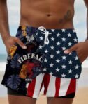 Tropical America Fireball Compression Liner Swim Trunks
