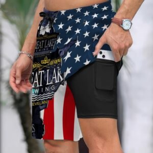 Tropical America Great Lakes Compression Liner Swim Trunks - Flexiquor.com