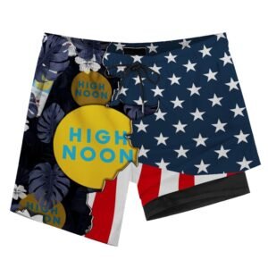 Tropical America High Noon Compression Liner Swim Trunks - Flexiquor.com