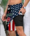 Tropical America Jameson Compression Liner Swim Trunks