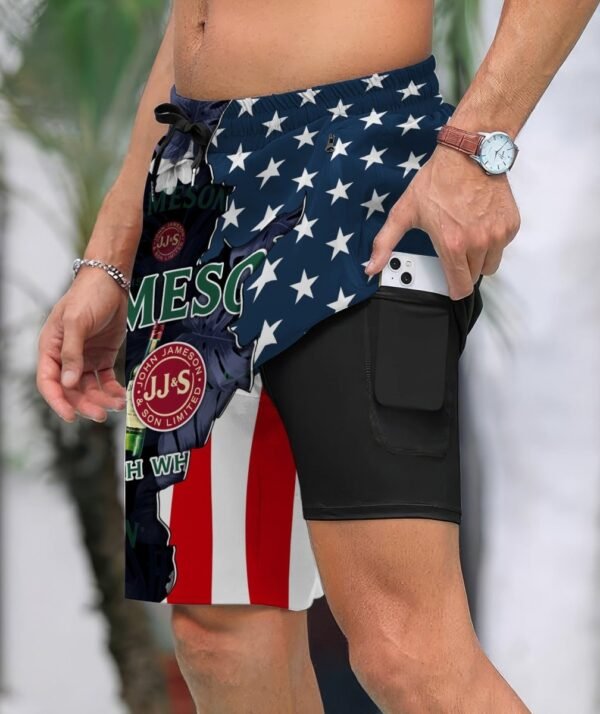 Tropical America Jameson Compression Liner Swim Trunks