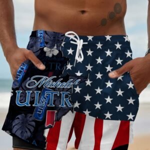 Tropical America Michelob Ultra Compression Liner Swim Trunks - Flexiquor.com