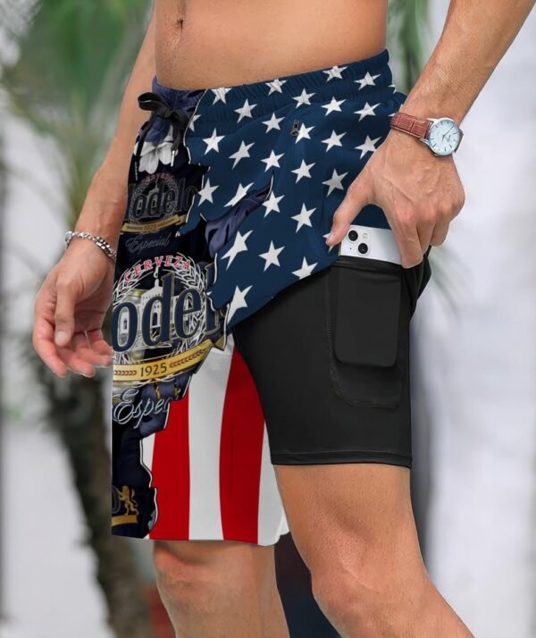 Tropical America Modelo Compression Liner Swim Trunks