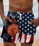 Tropical America New Belgium Compression Liner Swim Trunks