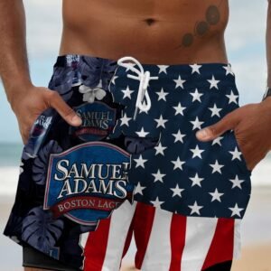 Tropical America Samuel Adam Compression Liner Swim Trunks