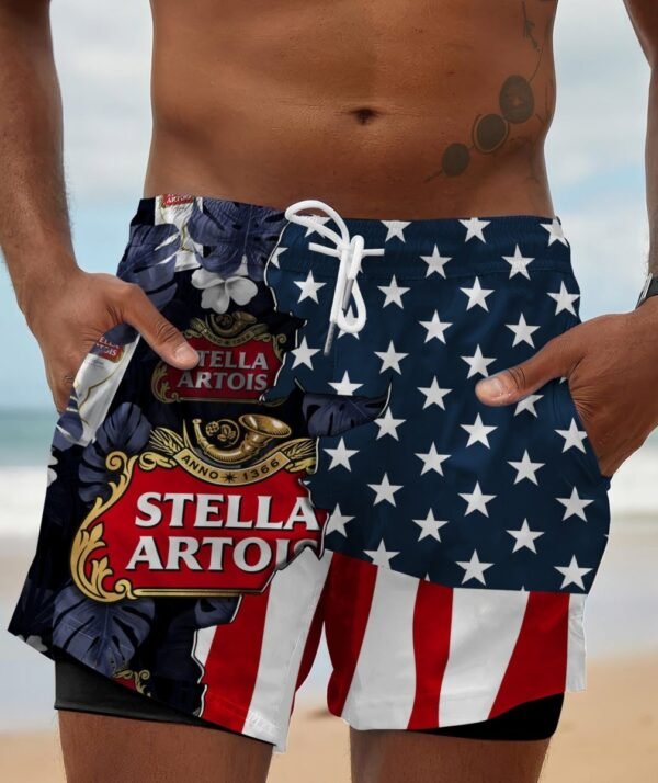 Tropical America Seirra Nevada Compression Liner Swim Trunks