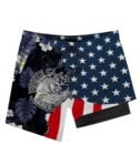 Tropical America White Claw Compression Liner Swim Trunks