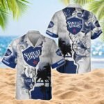 Tropical Torn Paper Samuel Adams Men's Plus Size Hawaiian Shirt