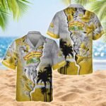 Tropical Torn Paper Sierra Nevada Men's Plus Size Hawaiian Shirt