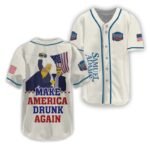 Trump Make American Drunk Samuel Adams Again Baseball Jersey