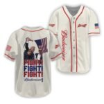 Trump Fight Fight Fight Budweiser Baseball Jersey